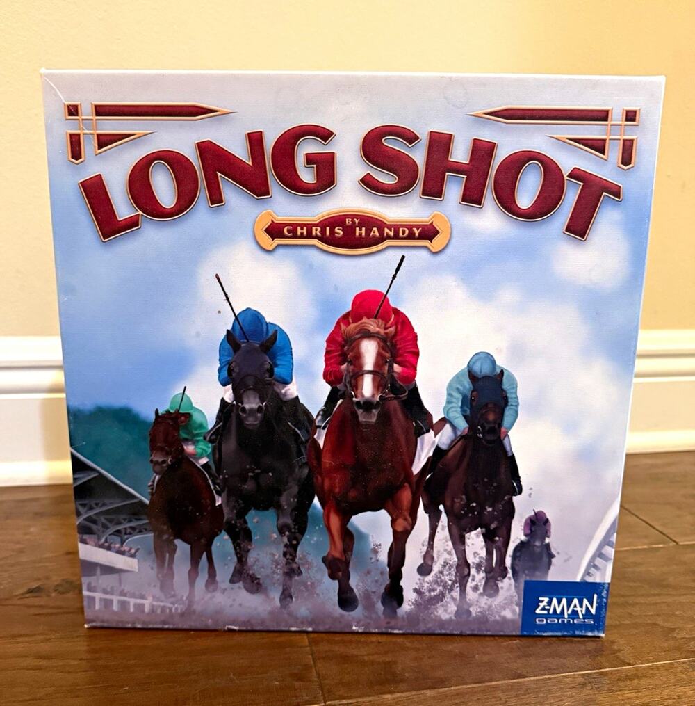 Long Shot Board Game By Chris Hardy Z-Man Games COMPLETE ALL PIECES INCLUDED